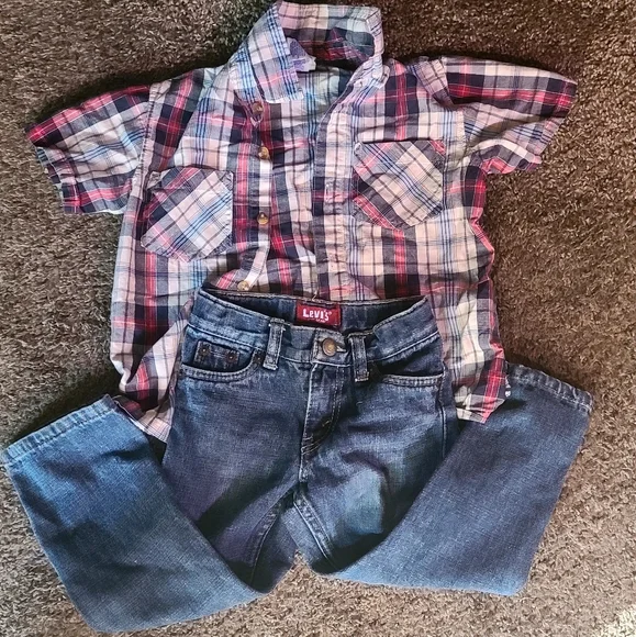 Levi's 3T & Buster Brown 4T boys outfit set - Picture 9 of 10